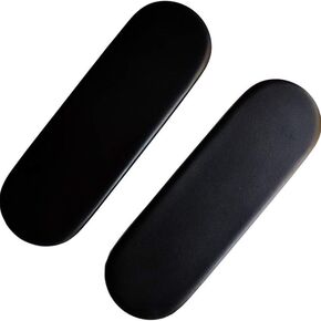 Compatible with Arm Pads Caps Replacement for Herman Miller Fixed and Height Adjustable Armrest Sayl Office Chair, Vinyl, 1-Pair (Black)
