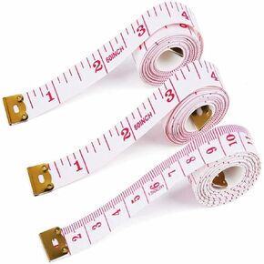 Soft Tape Measure Positive and Negative 150 cm 60 inch Waist Height can be Measured The Tailor Necessary Flexible Rule for Outdoor Portable and Easy to Read 3 Pack
