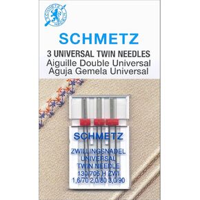 SCHMETZ Twin (130/705 H ZWI BR) Sewing Machine Needles - Carded - Assortment