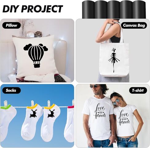MotiMind 24 Pcs Black Sublimation Transfer Ink Sheets Pre-Printed Sublimation Paper 3 Different Sizes Transfer Paper for DIY Project on Fabric Glass Metal Leather Poly Fabrics Coaster Shirts in Saudi Arabia