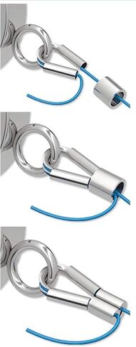 20pcs Adabele 925 Sterling Silver Wire Guard Loop Loop Guardian Tarnish Resistant (ثقب 1 مم/0.04 بوصة) لصنع المجوهرات الحرفية DIY SS14-2 in Kuwait