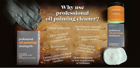 Oil Painting Cleaning Kit | Revive Old Varnish, Cleanse Painted Surfaces and Leave a Protective Finish with our Professional Oil Painting Cleaner Kit in Saudi Arabia