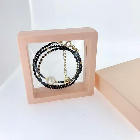 Handmade Colorful beaded necklace Gift - Lovely Choker necklace Christmas birthday gift for women (garnet -2.5MM) in Saudi Arabia