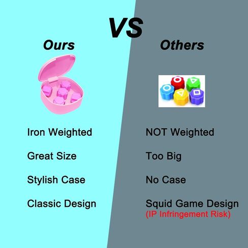 Gonggi Corean Game Gong GI - أحجار Gongi المرجحة - مجموعة Gongii Squid Gi -GI مع CASE - PINK in Kuwait