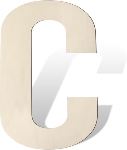 Large Wooden Letters 17 Inch Big Wooden Alphabet Letters for Wall Decor Unfinished Large Wood Letters B for Nursery Decor Crafts Blank Wooden Cutout Sign for Party Birthday Wedding Home Decoration in Saudi Arabia