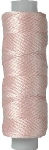 Pearl Cotton Thread by Threadart | 75yd Spools Size 8 | Perle Cotton for Friendship Bracelets, Crochet, Cross Stitch, Needlepoint, Hand Embroidery | Baby Pink - Color 818 in Kuwait