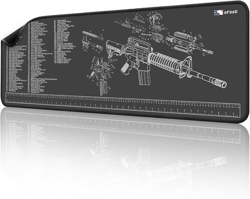 حصيرة التنظيف ، 15 "× 43" بوصة لحصيرة عمل مقعد الجدول ، حصيرة التنظيف مع مجموعة مخطط تنظيف HD قائمة بقطع الأجزاء المنفجر نمط خطوات التفكيك in Kuwait