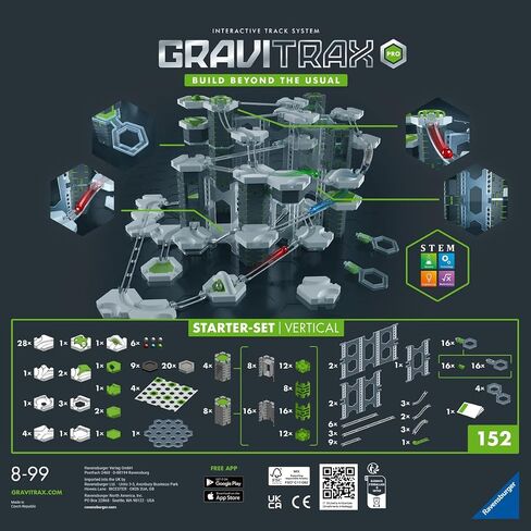 Ravensburger GraviTrax Starter Set PRO 23- Marble Run, STEM and Construction Toys for Kids Age 8 Years Up - Kids Gifts in Saudi Arabia