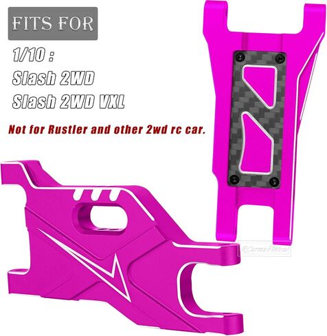 RC Suspension Arms A Arms Upgrades Part for 1/10 Slash 2WD,Slash 2WD VXL,Aluminium Front & Rear Suspension Arms A-Arms Hops Up,Pink in Kuwait
