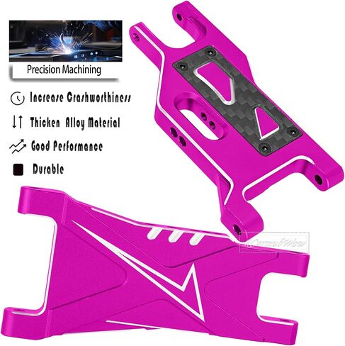 RC Suspension Arms A Arms Upgrades Part for 1/10 Slash 2WD,Slash 2WD VXL,Aluminium Front & Rear Suspension Arms A-Arms Hops Up,Pink in Kuwait