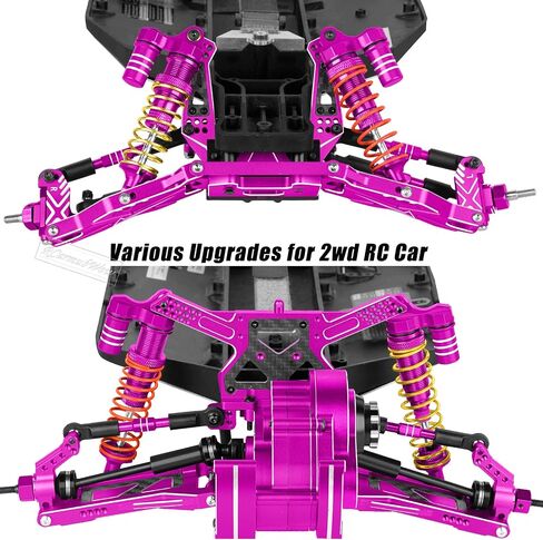RC Suspension Arms A Arms Upgrades Part for 1/10 Slash 2WD,Slash 2WD VXL,Aluminium Front & Rear Suspension Arms A-Arms Hops Up,Pink in Kuwait