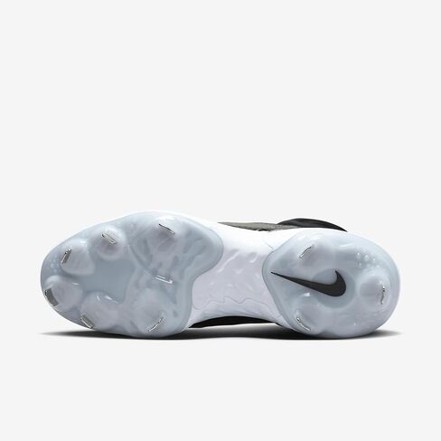 NIKE Alpha Huarache Elite 4 Mid Mens DJ6520-001 (Black/White-Blue), Size 9.5 in Saudi Arabia