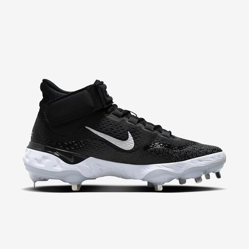 NIKE Alpha Huarache Elite 4 Mid Mens DJ6520-001 (Black/White-Blue), Size 9.5 in Saudi Arabia