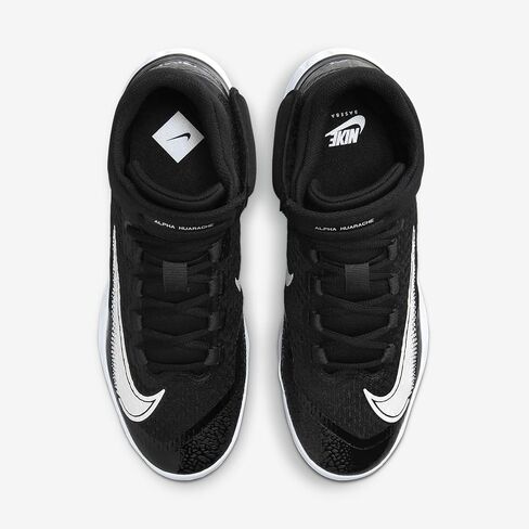 NIKE Alpha Huarache Elite 4 Mid Mens DJ6520-001 (Black/White-Blue), Size 9.5 in Saudi Arabia
