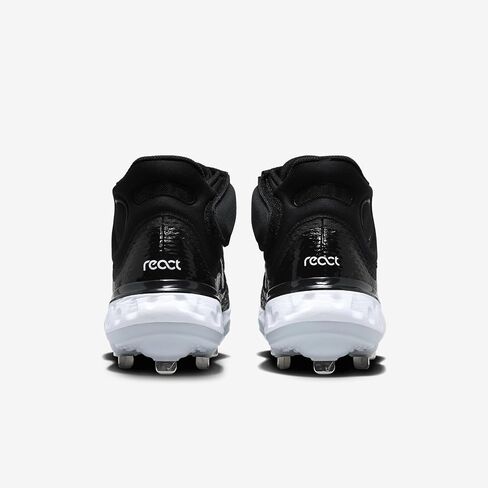 NIKE Alpha Huarache Elite 4 Mid Mens DJ6520-001 (Black/White-Blue), Size 9.5 in Saudi Arabia