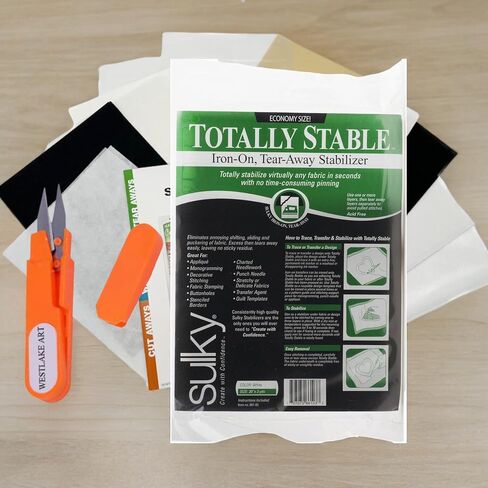 مثبت مستقر تمامًا للحديد ، 2.24 أوقية ، 20 "x3yd-bundle مع دعم التطريز Superb ، وسهولة الاستخدام والإزالة ، حديد الأقمشة على المثبت (حزمة 3) in Kuwait