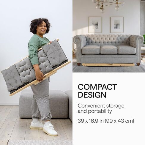 منحدر للكلاب - منحدر للحيوانات الأليفة الخشبية القابلة للطي مع سطح وسطح للأسرة والأرائك عالية - تصميم محمول يتحول إلى الدرج in Kuwait