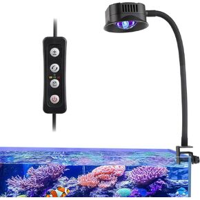 hygger 36W Saltwater Aquarium Light, Reef Light for Corals with Timer Adjustable Color and Brightness, Fish Tank Light with Controller for Marine Aquarium LED 16 to 20-Inch