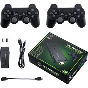 Console اللاسلكية Retro Game ، 20000+ ألعاب Retro Gaming Console Classic M8 64G Plug & Play Video TV Game Stick مع GamePad اللاسلكي 2.4G ، هدايا لعيد الميلاد