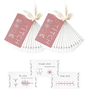 2 Pack Creative Mini Sewing Book, Enthusiasts & Beginners Ideal for DIY Mini Sewing Kit, Elevate Your Sewing Skills, Learn A Variety of Sewing Techniques Embroidery