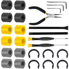 26 Packs Rubber Roller Replacement for Cricut Maker 3 Series and Explore Air 2 1, 2 in1 Rubber Roller Set for Cricut Complete Repair Tools Sets Keeps Rubber Roller in Place