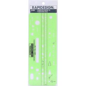 Rapidesign Dimensioning and Tolerancing Template, 1 Each (R52)
