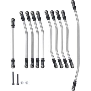 Benedict Harry 10PCS Stainless Steel Link Rod Linkage for Axial Wraith AX90018 90020 90031 90045 90056 Upgrade Parts