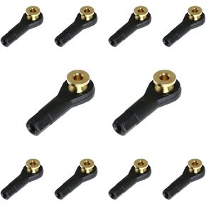 Maxmoral 10PCS M2 Ball Head Holder Tie Rod Ends Ball Joint Link for RC Model Car Boat Airplane (Without Screws)