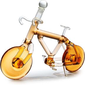 Bicycle Wine & Whiskey Decanter 200ml by The Wine Savant - Bike Decanter for Bourbon and Scotch, Biker Gifts, Cyclist Gifts, Gifts for Bike Enthusiasts, Whiskey Gifts for Dad