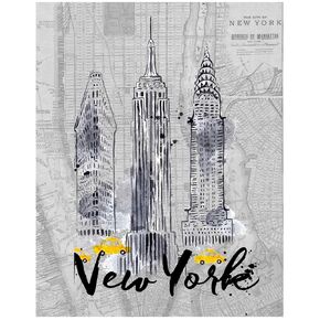 Empire State Building, Chrysler, Flat Iron Manhattan New York City Fine Art Print Decor- Big Apple Wall Art Poster of NYC - 11x14 Unframed Wall Art Photo Gift - Apartment or Dorm Accessories Under $15