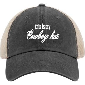 This is My Cowboy Hat Hat Funny Golf Hats AllBlack Hat for Women Gifts for Girlfriends Beach Hat