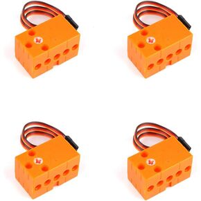 Geekservo 0.7KG Digital Servo Fast Speed Slow Torque 360 Degree Angle Controllable Work with Building Blocks Microbit（Pack of 4PCS）