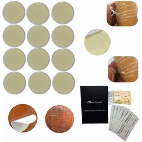 Super Strong Replacement Adhesive Stickers Pads Double Sided Tape Disc VHB Removable 1.35 in Dot with Cleaning Pad Can Used for Phone Stand (12pcs)