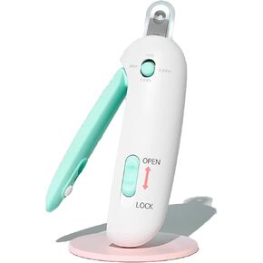 Cat مسمار Clipper | قطة الأظافر القطط مع تخزين الحطام ، أحجام قابلة للتعديل ، ملف الأظافر المخفي ، شفرة ثقب مستدير لأداة الاستمالة الخالية من الإصابات للحيوانات الأليفة