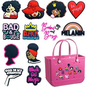 Bag Charms Compatible for Bogg Bags Accessories Decoration fits for Simply Southern Beach Totes,Rubber Beach Totes Accessories