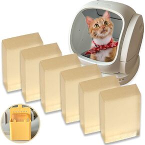 6 Pack Pet Odor Eliminator for MeoWant Automatic Cat Litter Box, Pet Odor Control Deodorant Gel for MeoWant Self-Cleaning Cat Litter Box