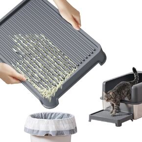 Cat Ramp for Litter Box Elevated,Cat Litter Ramp for Cat Litter Boxes,Washable and Filter-equipped Cat Litter Ramp, Measuring 14"x10"x2.5",Great for Small and Elderly Cats,