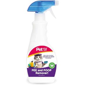Pee and Poop Remover Cat – All-in-One Pet Stain and Odor Remover with Plant-Derived Ingredients – Stain and Odor Removers for Upholstery, Carpets & Hard Floors