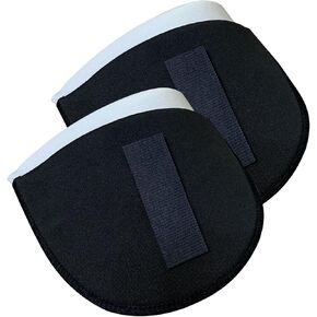 2 Pairs Sponge Shoulder Pads with Hook and Loop Tape 2cm Black White Sponge Pad Shoulder Pad Enhancer Shoulder Pads for Women Men Blazer Suit T-Shirt