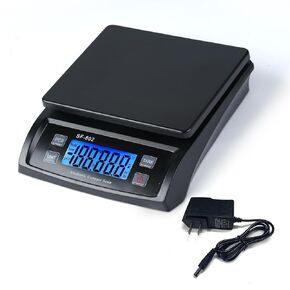 Shipping Scale - Digital Postal Scale with Hold and Tare Function, LCD Display, Auto-Off, Postage Scale for Shipping Packages Mailing Small Business, Etsy, Ebay, Shopify