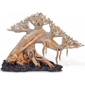 Bonsai Driftwood Aquarium Tree for Aquarium Decor Fish Tank Decorations (10.1'' Length)