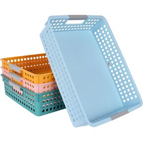 4PCS Turn in Trays Classroom,Paper Tray,Paper Trays for Classroom,Paper bin,Trays for Classroom,Paper Basket,Classroom Bins