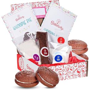 Baketivity Kids Baking DIY Kit-Bake Bake Delicious Whoopiepie مع مكونات مقاس مسبقًا-أفضل فكرة هدية للبنين والبنات الذين تتراوح أعمارهم بين 4 و 12 عامًا