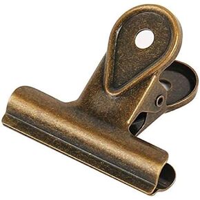 Zittop 4 Pack Metal Binder Clips ، فاتورة مقطع مقاطع ورق الأداة المساعدة للاستخدام المنزلي في المكتب (البرونز ، 40 مم)