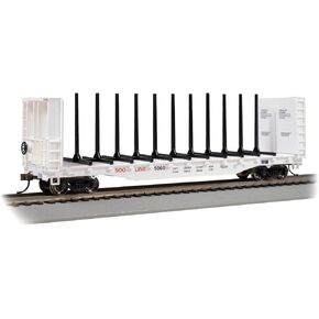 Bachmann Trains - 52' Center-Beam FLATCAR with BULKHEADS - SOO LINE #5060 - HO Scale