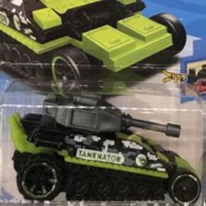 Hot Wheels 2018 HW Ride-Ons Tanknator (Tank), Green (Treasure Hunt)