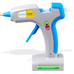 AdTech Freedom Cordless Hot Glue Gun – Rechargeable 25W Glue Gun with LED Light & USB-C Charging – Perfect for Crafts, DIY, & Repairs – Includes 5 Stringless Glue Sticks