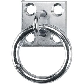Tie Ring Plate, Horses Block Tie Ring Replacement Easy Installation Hitch Ring with Plate for Horse Stall Stable and Horse Barn