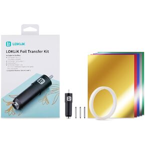 تشمل مجموعة Loklik Foil Transfer Kit ، 20 ورقة نقل رقائق ، 3 أدوات Loklik في 1 مع نصائح قابلة للتبديل (غرامة ، متوسطة وجريئة) ، أدوات الإسكان واللصق ، لآلة قطع Loklik Icraft