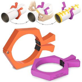 2 Pack Sublimation Tumblers Pinch,Tumbler Clamp for Sublimation,Cup Cradle for Crafting Tumblers,Sublimation Cup Holder Clamp for 20oz Cups,Mug Clamps for Sublimation Tumblers Supplies(Orange&Purple)